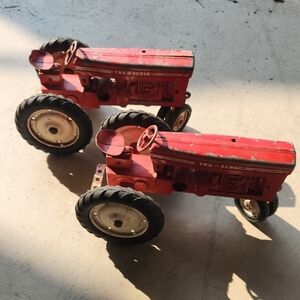 The Vintage Tru-Scale Farm Tractors Red